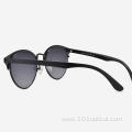 Round Cat Eye Metal Women's Sunglasses